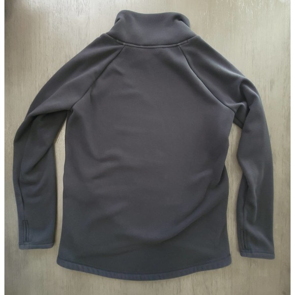 Athleta Cozy Karma Asym Pullover Fleece Sweatshirt Black Size S Petite - Picture 3 of 13